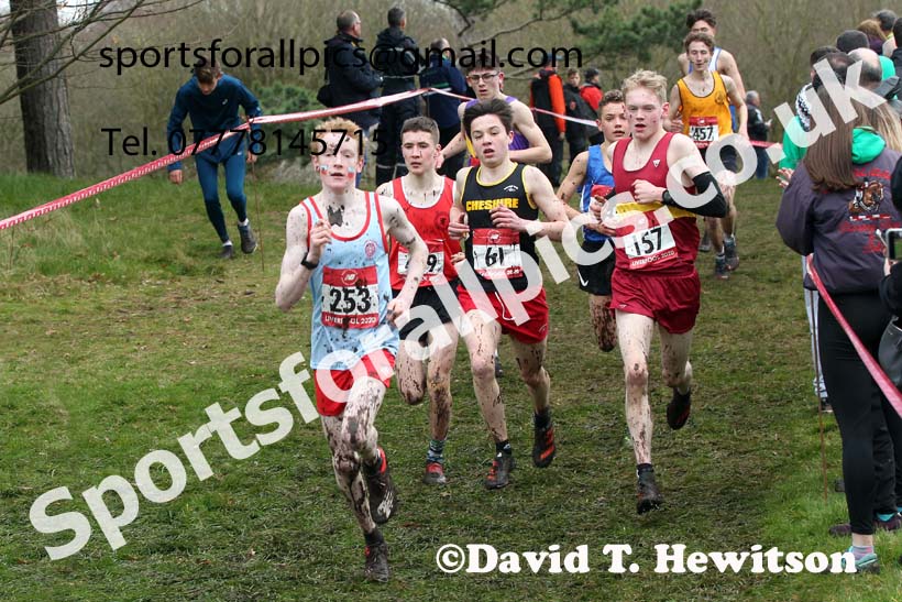 Intermediate boys, 2020 New Balance English Schools Champs., Sefton Park, Liverpool. Photo: David T. Hewitson/Sports for All Pics